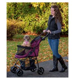 Pet gear pet stroller. Clean! Not used much Easy to steer and lightweight