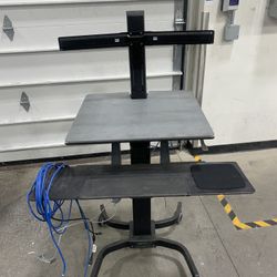 WorkFit-C, Dual Sit-Stand Workstation Standing Desk