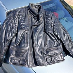 Leather Motorcycle Biker Jacket