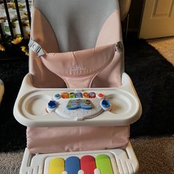Sitting Chair With Piano Toy Attachments 