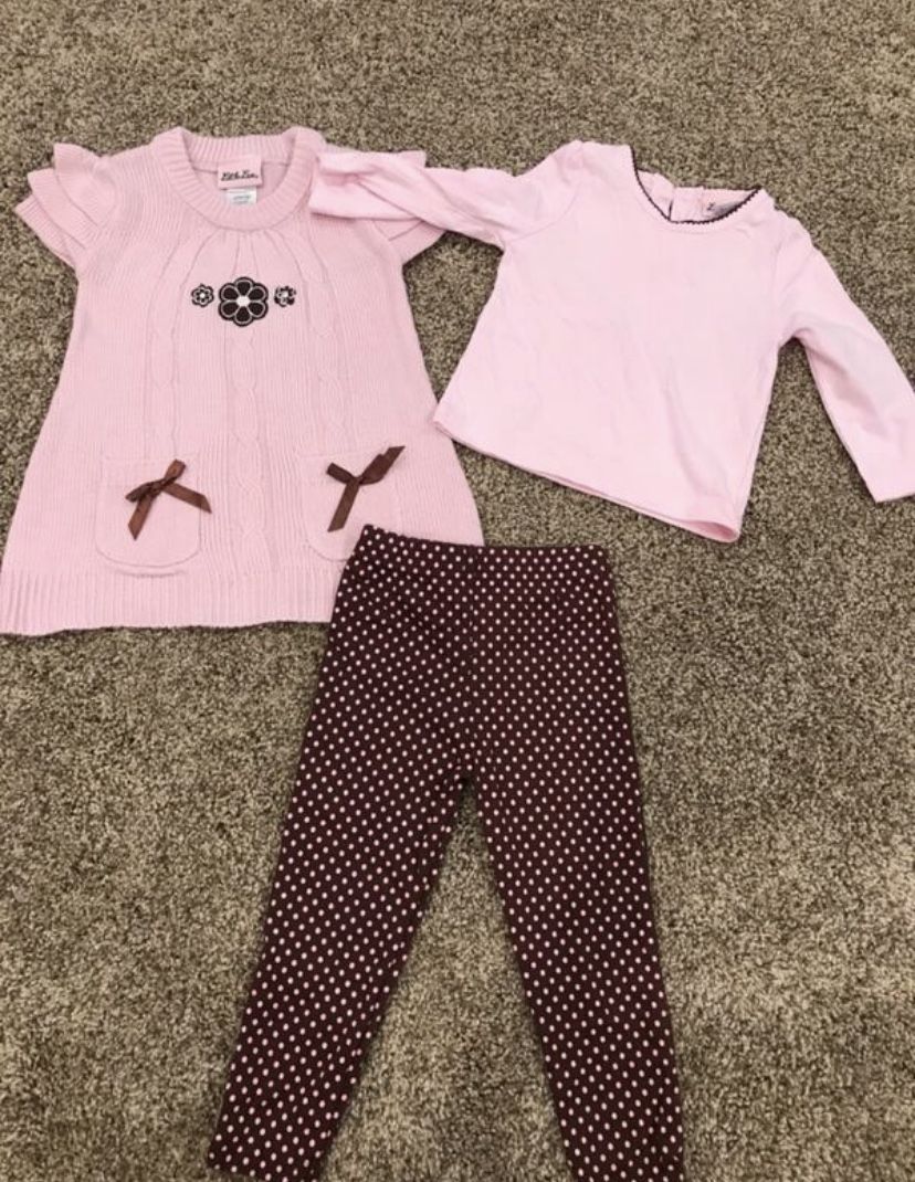 Toddler Girls 24 mth/2T matching sets lot