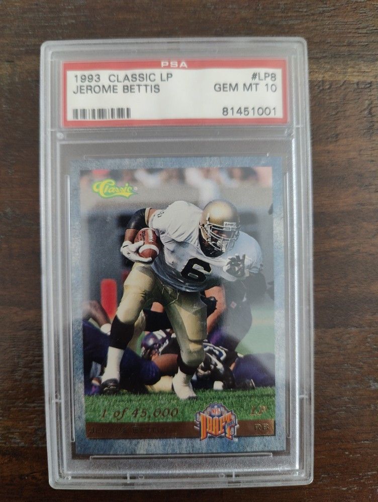 Jerome BETTIS 1993 Classic LP PSA Gem Mint 10