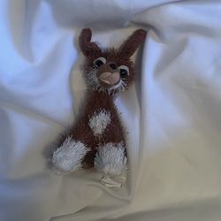 Twisted Whiskers Brown & White Stuffed Animal Plush Toy