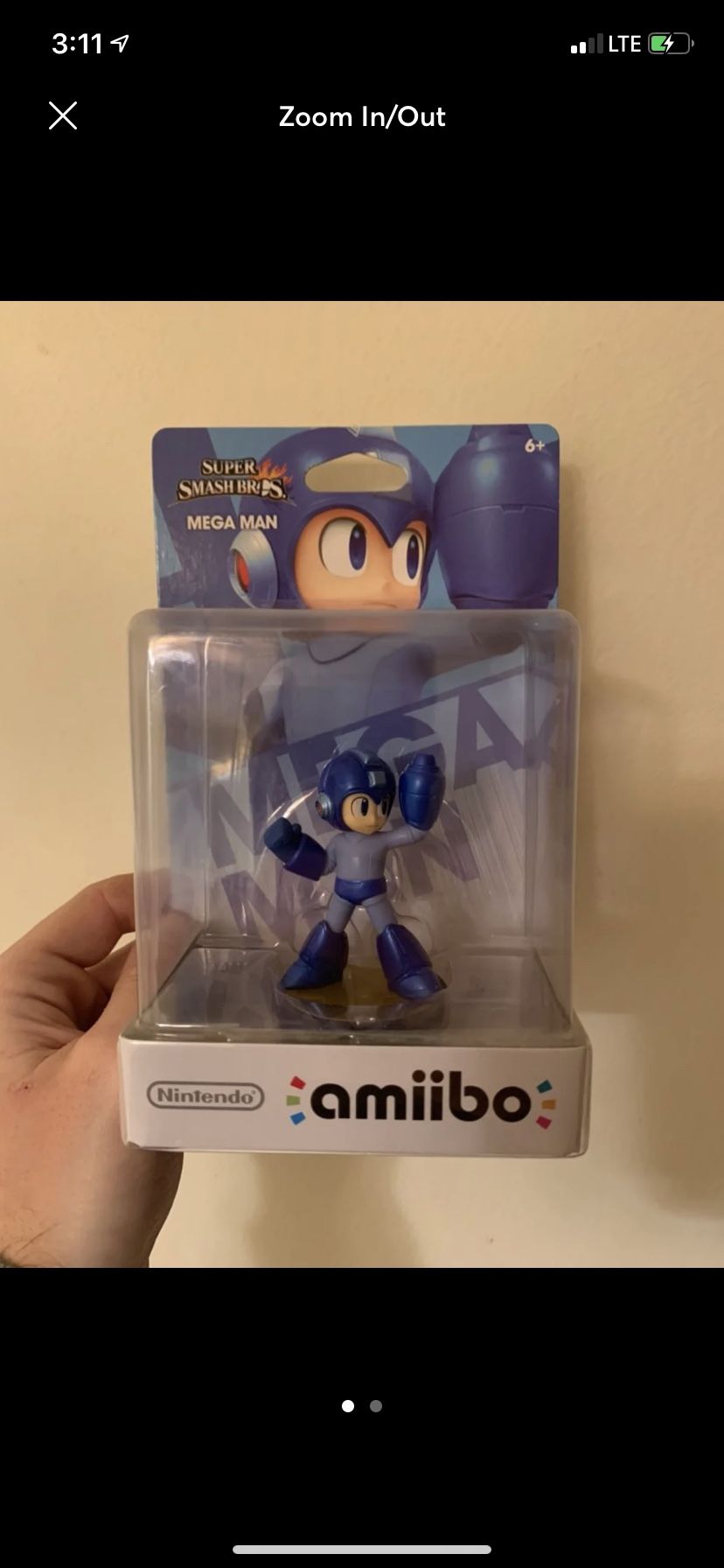 Megaman Amiibo-Super Smash Bros (Factory Sealed)