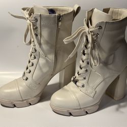 Ivory Nine West Boots