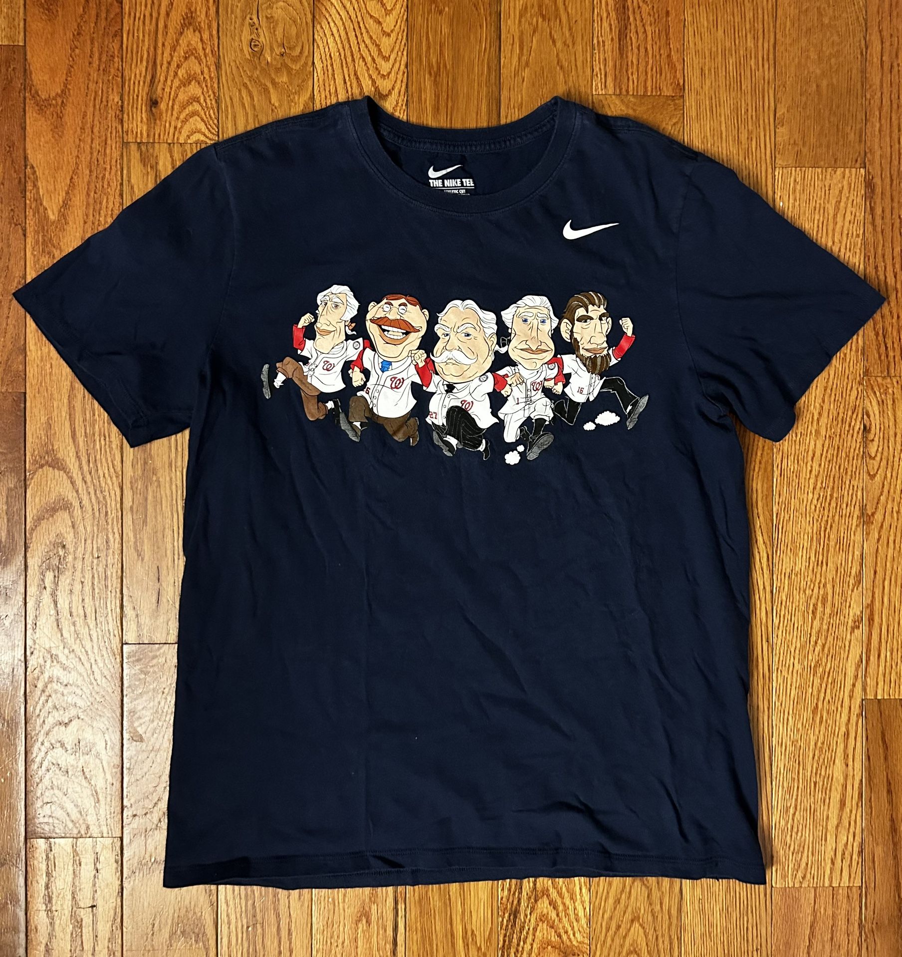 Washington Nationals Presidents Nike T-Shirt Sz Large