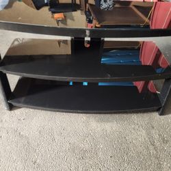 Glass TV Stand Entertainment Center