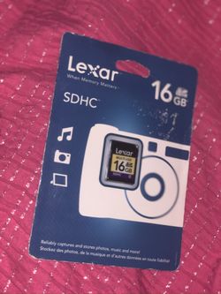 Memory Card 16GB- Lexar SDHC BRAND NEW