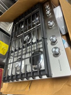 Kitchen Aid Cook Top Stainless Steel 30”Width