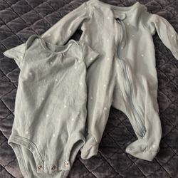 Carters Baby Girl Pjs 0-3