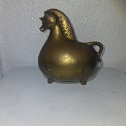 Korean Coin Bank Solid Brass 