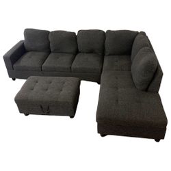 L-shape Sectional Couch Sofa *Free Delivery*
