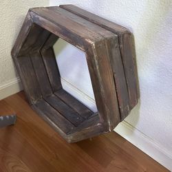 3 Hexagon Hanging Shelves 