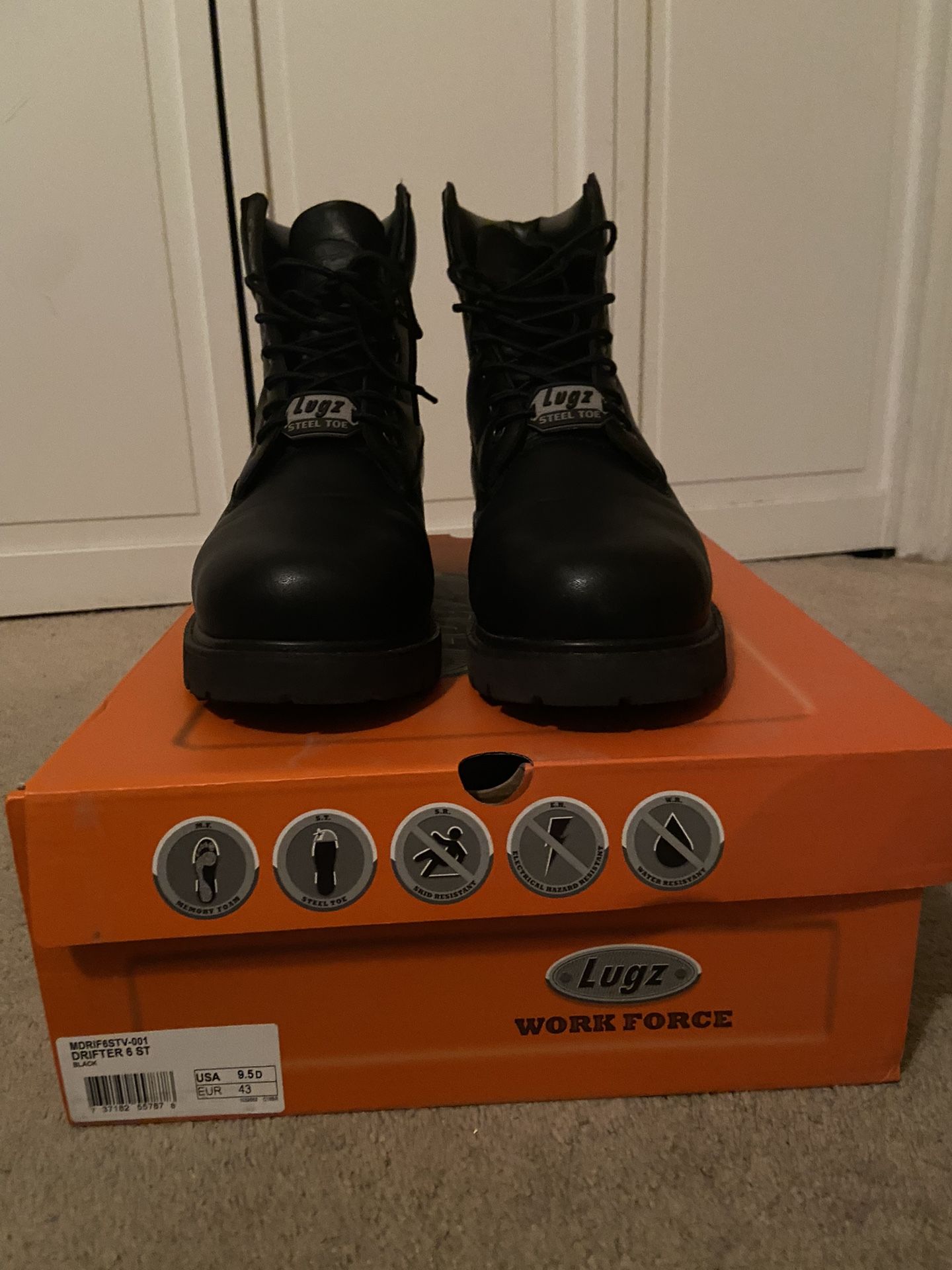 Lugz Work Force Drifter Steel Toe Boots