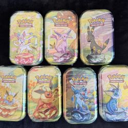 Pokemon Scarlet & Violet Prismatic Evolutions Mini Tins Sealed New 
