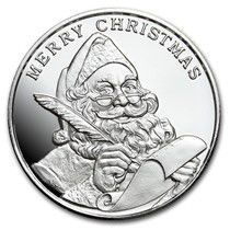 2020 Christmas Santa .999 1oz Silver