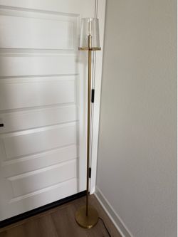 RH Restoration Hardware Pauillac Gold Brass Floor Lamp