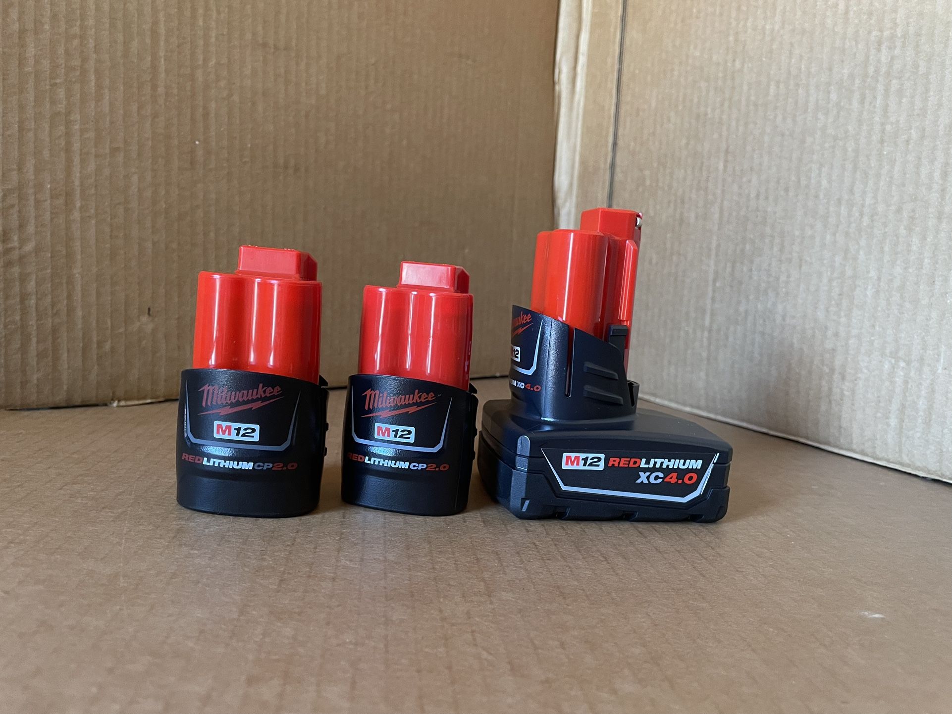 M12  4.0  And  M12  2.0  Milwaukee  Batteries 