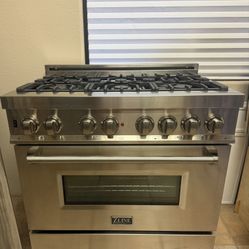 36” Dual fuel range 
