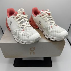 On Cloud Cloudflyer - Women's Size 6 - White Coral Running Comfort Sneakers