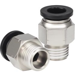Conexión de empuje para conectar, tubo de 3/8" x 1/4" M NPT