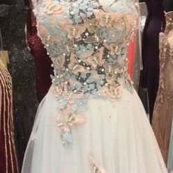 Prom Dress (blue/pink) 
