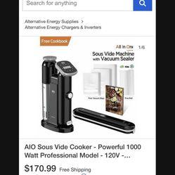 New All in one sous vide machine with vacuum sealer