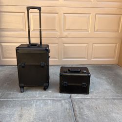2 In 1 Rolling Make Up Case