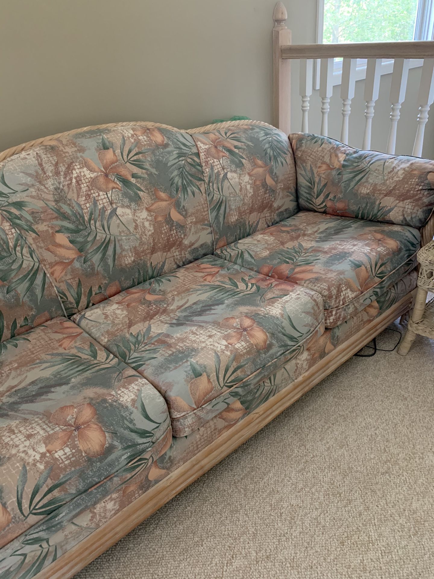 Floral couch and chair Free