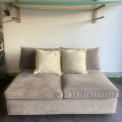 Crate And Barrel Beige Loveseat