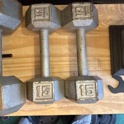 Dumbbells - Set Of 15lbs 