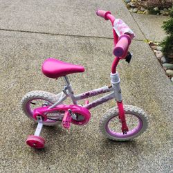 Training Wheels Bike + Trampoline