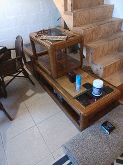 Coffee Table, And Two Side Tables