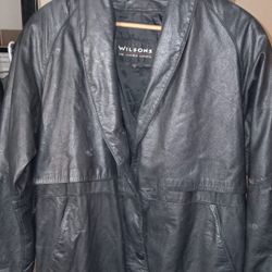 Wilson's Mens 100% Leather Jacket Size Small