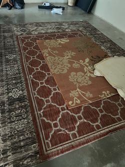 RED AREA RUG $60