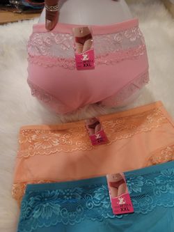 5 PIEC HIGH RISE BRIEF/UNDERWEAR/PANTIES 
FULL COVERAGE SIZE XXL FOR WOMEN'S!!