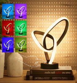 2 brand new in box touch RGB+W LED table lamps from Amazon