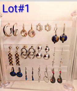 Mixed Earrings Lot – 13 Pairs