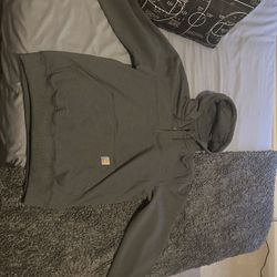 Brand New Size Large Grey Carhart Quarter Zip