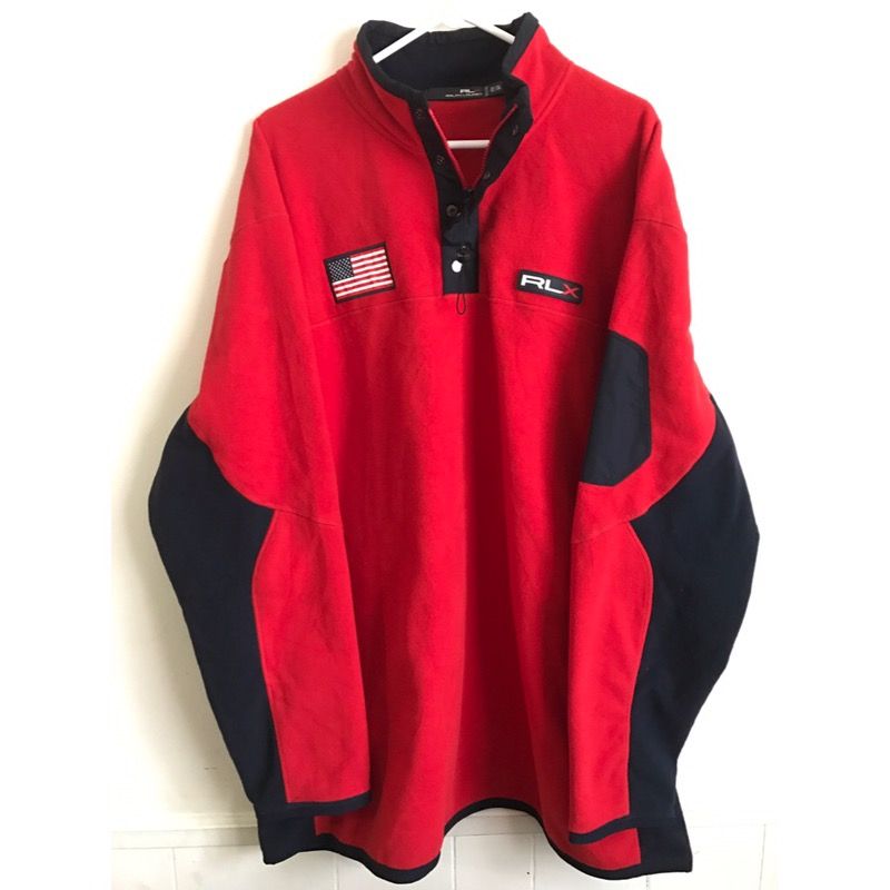 Polo Ralph Lauren RLX Red Fleece NWOT 2XLT