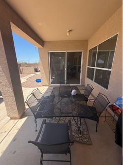 6 chair outdoor table