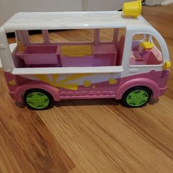 Shopkins Pink and White Food Fair Ice Cream Scoops Truck Vehicle Only