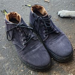 Dr. Martens Bonny Black Canvas Lace Up Chukka Boots Men’s Size 10