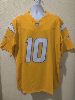 New Mens Chargers Herbert #10 Gold Jerseys Stitched