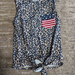 Leopard Shirt With American Pocket Size 4T 