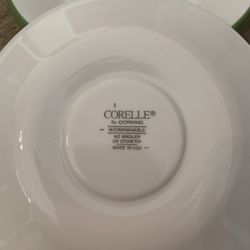 6 Corelle Coffee Saucers And Coffee Mugs