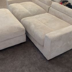 Couch With Ottoman 