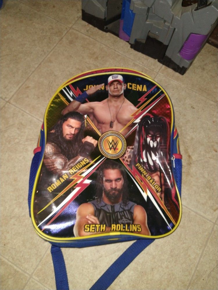 WWE John Cena Backpack Finn Balor Roman Reigns Seth Rollins School Bag Full  Size #WWE #Backpack