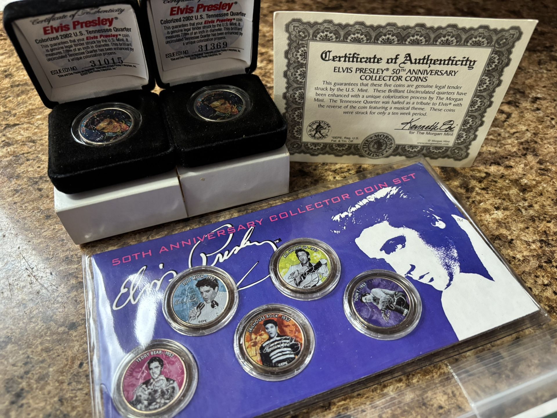 ELVIS 50th COLLECTORS COINS