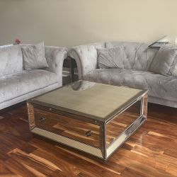2 couches and coffee Table